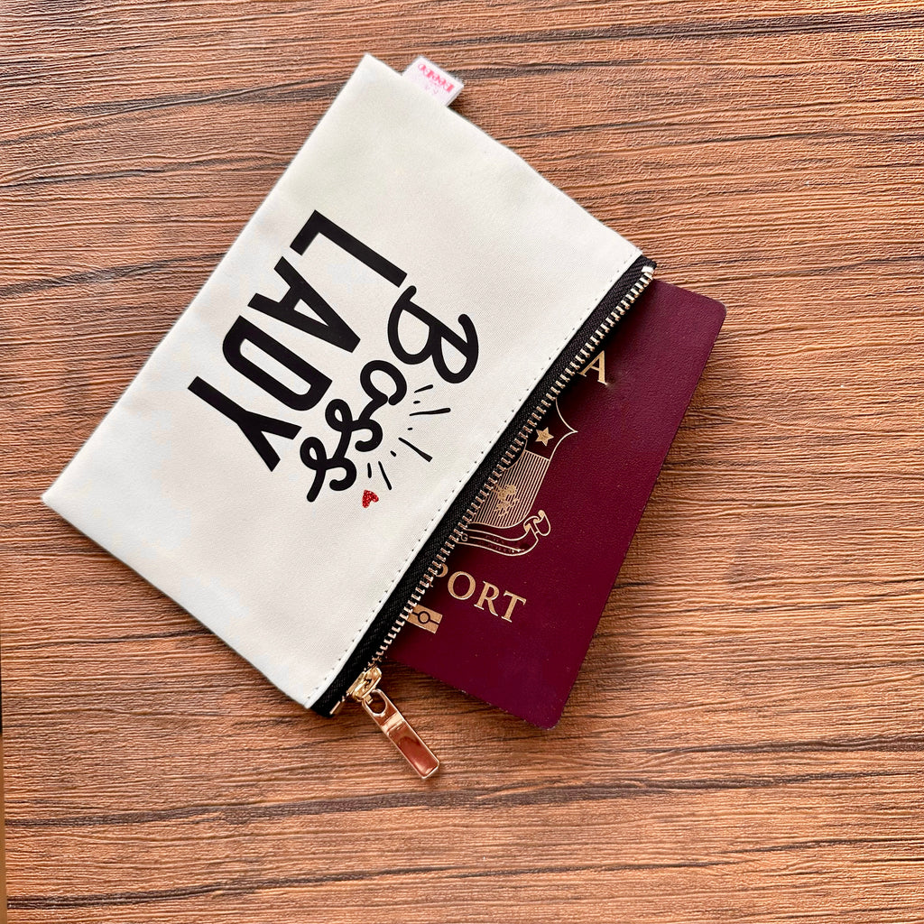 Handmade Fabric Wallet, Passport Holder, Small Fabric Zip Bag