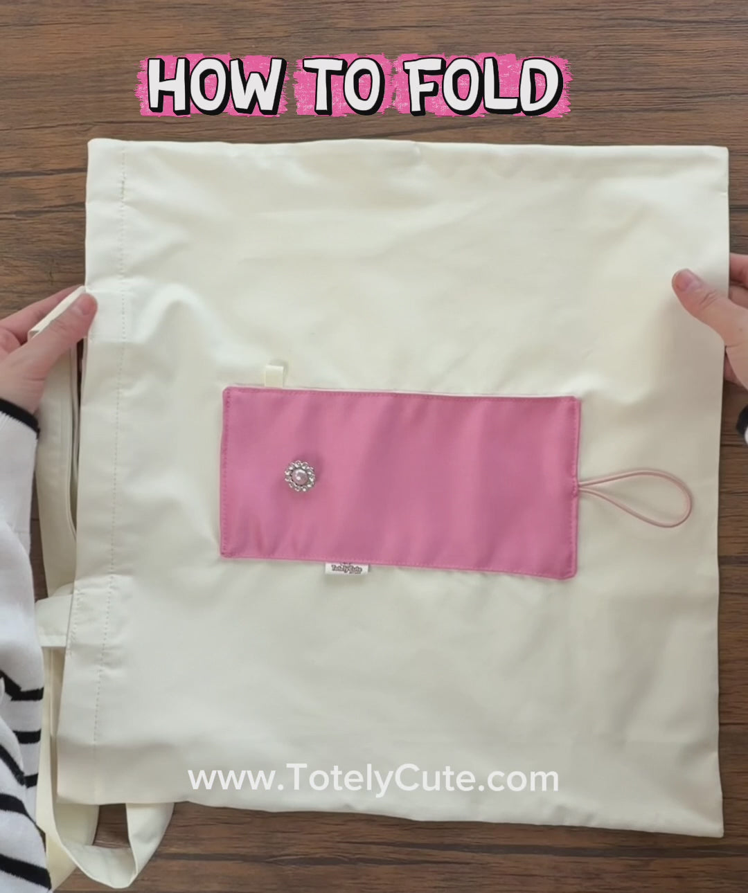 Aesthetic Foldable Eco Tote Bag – Handmade Reusable Shopping Bag with FREE Name Add-On